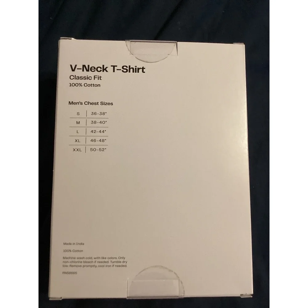 Nordstrom Rack Mens 3-Pack V-Neck T-Shirt Classic Fit Black 100%‎ Cotton XS